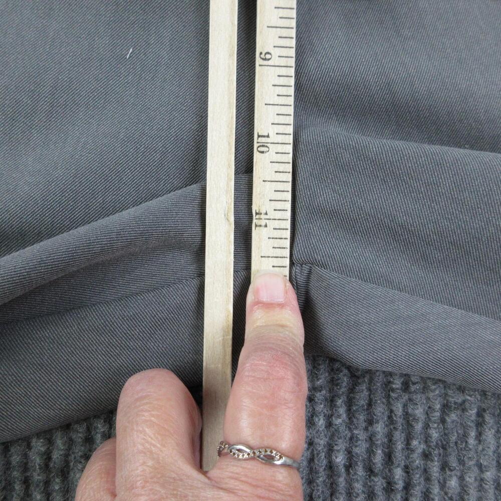 Legend Pants Womens 34 Gray Slim Tapered Pleated Dress Trouser Stretch 34x28 NWT - Picture 10 of 16